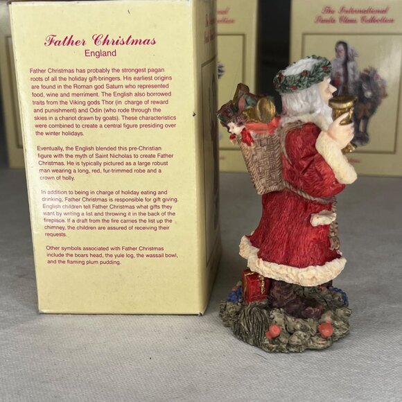 The International Santa Claus Collection Father Christmas England Figurine 1992 - Picture 5 of 11